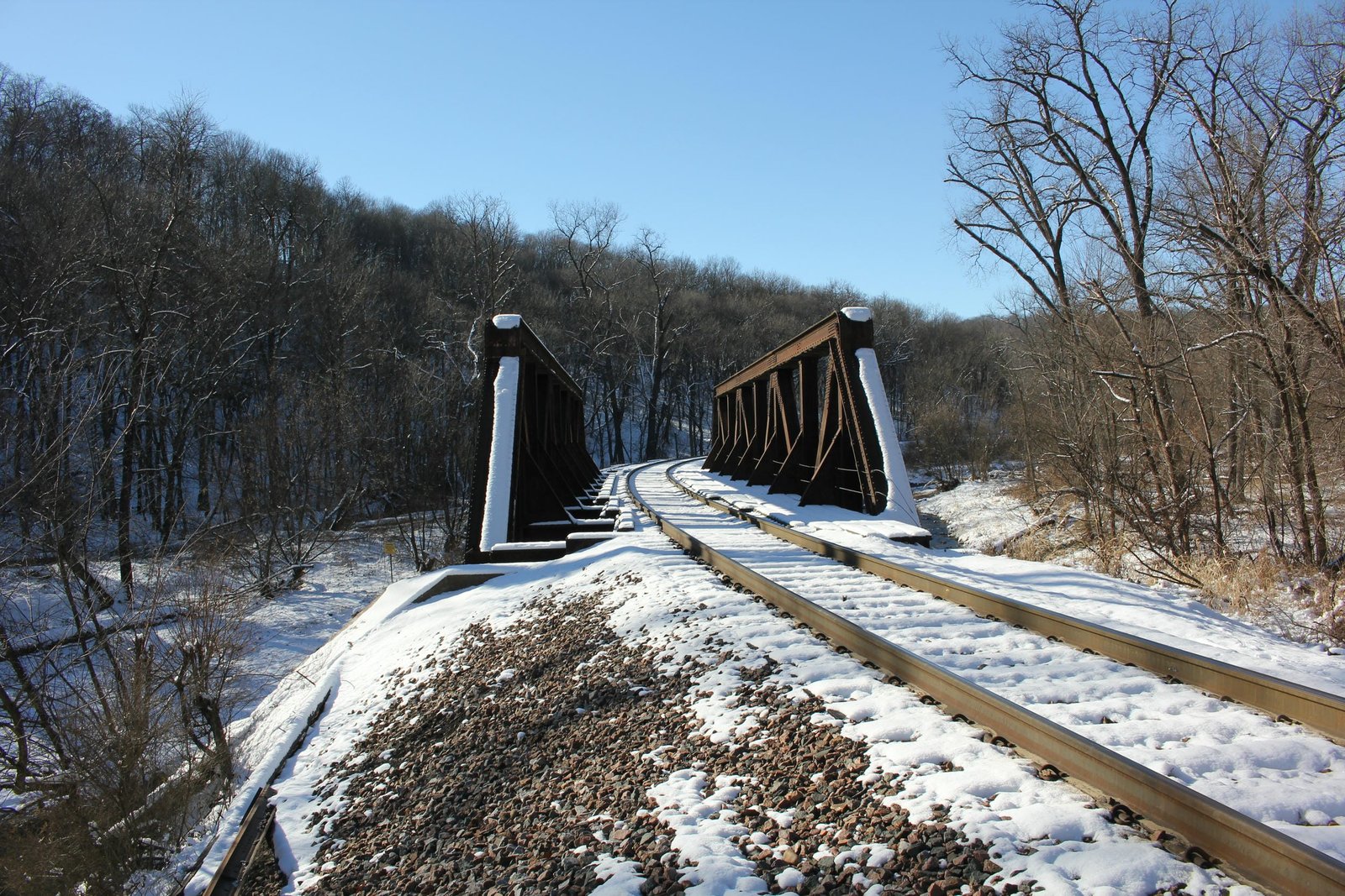 Looking west